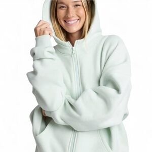 Comfrt Pale Mint Cloud Zip Up Hoodie NIB- medium